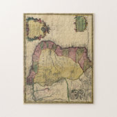  kaart van Brazilië (1719) Legpuzzel (Verticaal)