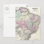  kaart van Brazilië (1855) (Voorkant / Achterkant)