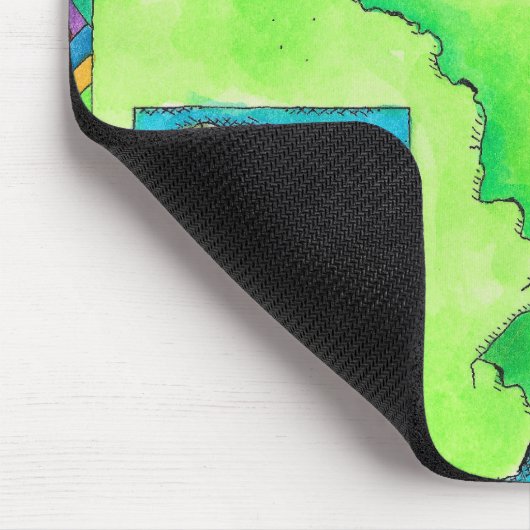 Kaart van Brazilië Muismat (Hoek)