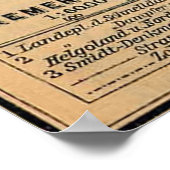  kaart van Bremen Duitsland (1910) Poster (Hoek)