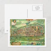 Kaart van Bremen, van "Civitates Orbis Terrarum" d (Voorkant / Achterkant)