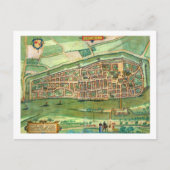 Kaart van Bremen, van "Civitates Orbis Terrarum" d (Voorkant)