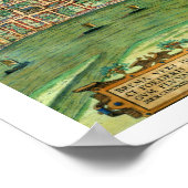 Kaart van Bremen, van "Civitates Orbis Terrarum" d Poster (Hoek)