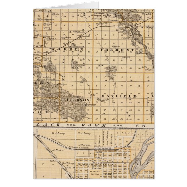 Kaart van Bremer County (Voorkant)