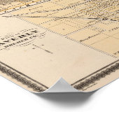 Kaart van Bremer County Poster (Hoek)