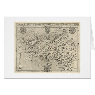 Kaart van Bretagne en Frankrijk van Tavernier 1594
