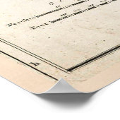  kaart van Bridgetown Barbados (1721) Poster (Hoek)