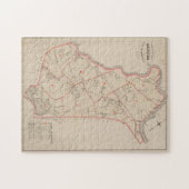  kaart van Brighton MA (1885) Legpuzzel (Horizontaal)