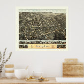 Kaart van Bristol, Connecticut uit 1878 Poster (Keuken)