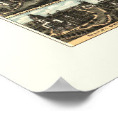 Kaart van Bristol, Connecticut uit 1878 Poster (Hoek)