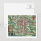 Kaart van Bristol, van "Civitates Orbis Terrarum" (Voorkant / Achterkant)