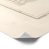 Kaart van British Guyana Poster (Hoek)