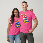 Kaart van Brits-Columbia met vlag A van Brits-Colu T-shirt (Unisex)