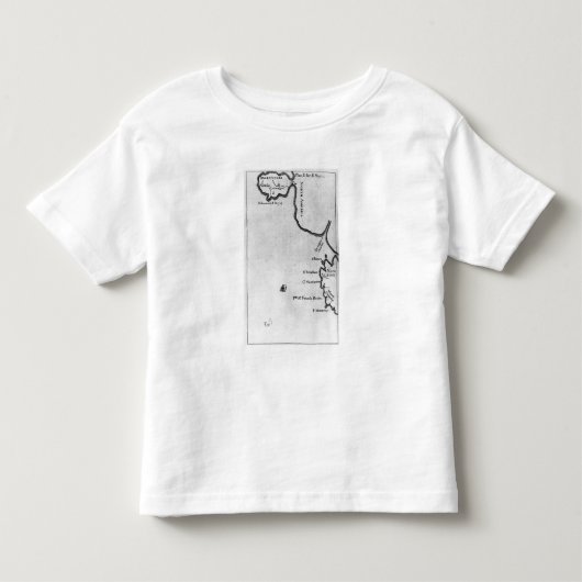 Kaart van Brobdingnag Kinder Shirts (Voorkant)
