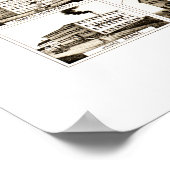 Kaart van Brockton, Massachusetts in 1882 Poster (Hoek)