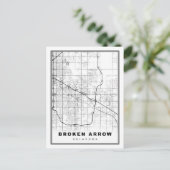 Kaart van Broken Arrow (Staand voorkant)