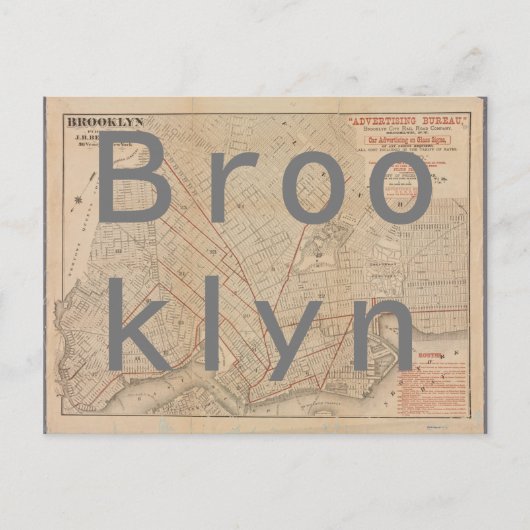  kaart van Brooklyn (Voorkant)