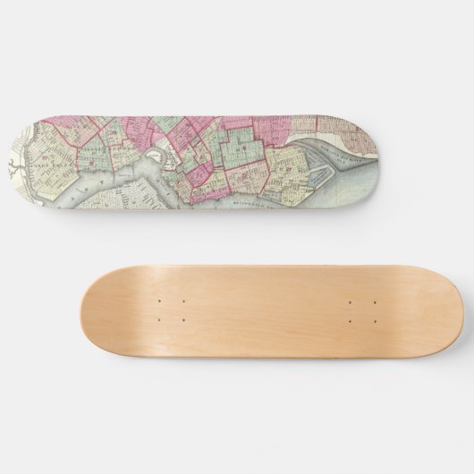  kaart van Brooklyn (1868) Skateboard (Horizontaal)