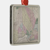  kaart van Brooklyn (1873) Metalen Ornament (Rechts)