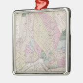  kaart van Brooklyn (1873) Metalen Ornament (Links)