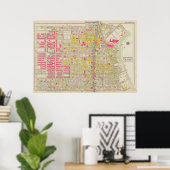  kaart van Brooklyn | George Washington Bromley Poster (Thuiskantoor)