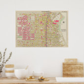  kaart van Brooklyn | George Washington Bromley Poster (Keuken)