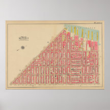 kaart van Brooklyn | George Washington Bromley