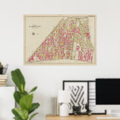  kaart van Brooklyn | George Washington Bromley Poster (Thuiskantoor)