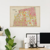  kaart van Brooklyn | George Washington Bromley Poster (Thuiskantoor)