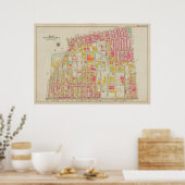  kaart van Brooklyn | George Washington Bromley Poster (Keuken)