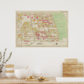  kaart van Brooklyn | George Washington Bromley Poster (Keuken)