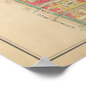  kaart van Brooklyn | George Washington Bromley Poster (Hoek)