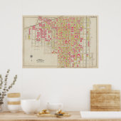 kaart van Brooklyn | George Washington Bromley Poster (Keuken)