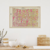 kaart van Brooklyn | George Washington Bromley Poster (Keuken)