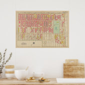 kaart van Brooklyn | George Washington Bromley Poster (Keuken)