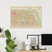  kaart van Brooklyn | George Washington Bromley Poster (Thuiskantoor)