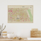 kaart van Brooklyn | George Washington Bromley Poster (Keuken)