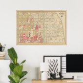  kaart van Brooklyn | George Washington Bromley Poster (Thuiskantoor)