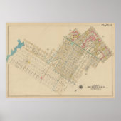  kaart van Brooklyn | George Washington Bromley Poster (Voorkant)