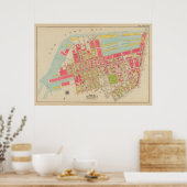  kaart van Brooklyn | George Washington Bromley Poster (Keuken)