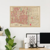  kaart van Brooklyn | George Washington Bromley Poster (Thuiskantoor)