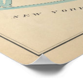  kaart van Brooklyn | George Washington Bromley Poster (Hoek)
