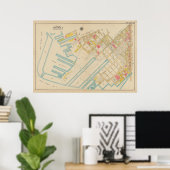  kaart van Brooklyn | George Washington Bromley Poster (Thuiskantoor)