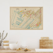  kaart van Brooklyn | George Washington Bromley Poster (Keuken)
