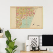  kaart van Brooklyn | George Washington Bromley Poster (Thuiskantoor)