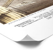 Kaart van Brooklyn, New York uit 1879 Poster (Hoek)