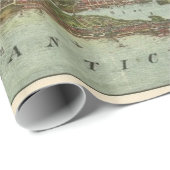 kaart van Brooklyn NY (1908) Cadeaupapier (Rol Hoek)