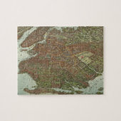 kaart van Brooklyn NY (1908) Legpuzzel (Horizontaal)