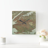  kaart van Brooklyn NY (1908) Vierkante Klok (Huis)