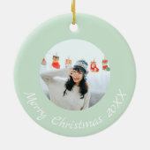 Kaart van Brooklyn  tweezijdig Keramisch Ornament (Achterkant)